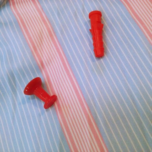 Vintage 70s Randon USA-Made Striped Knit Top Tunic Lady-(36) V-Collar Puffy SSL - Picture 10 of 10